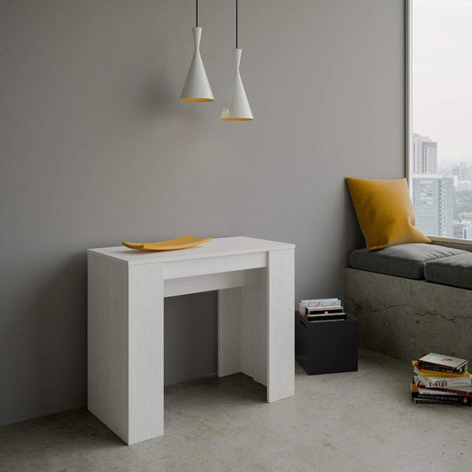 Consolle allungabile Basic Small Bianco Frassino