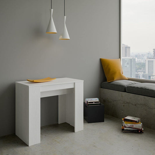 Dafne Italian Design Consolle allungabile Basic Bianco Frassino