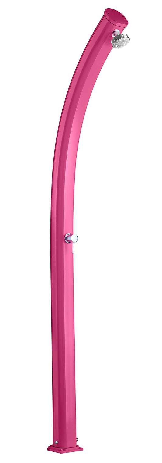 Doccia classica da interno e esterno Arkema Jolly Ingresso acqua calda e acqua fredda regolabile con Miscelatore Doccia Curva Altezza 226 cm ARKEMA A505 4003 Colore Fucsia