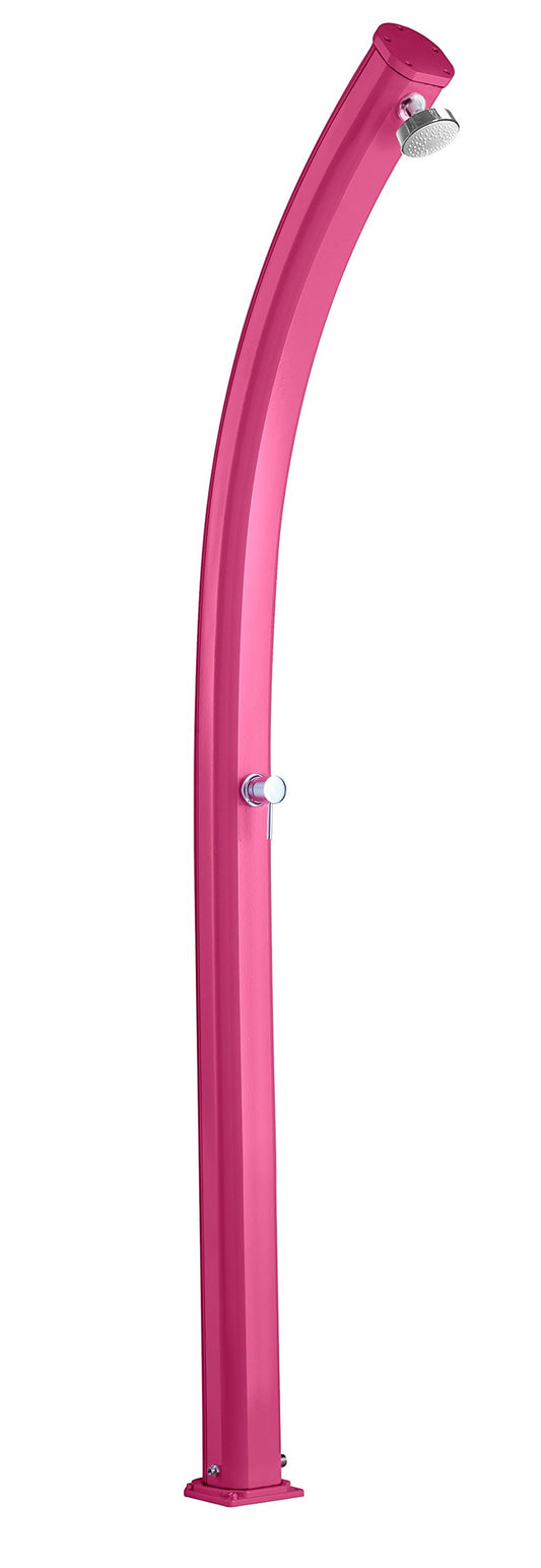 Doccia Solare Curva Arkema Design A500 4003 Jolly Colore Fuxia Realizzata in Alluminio Trattamento anticorrosione