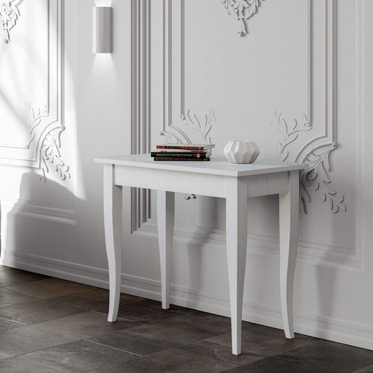 Dafne Italian Design Consolle allungabile Sciabola Small Bianco Frassino