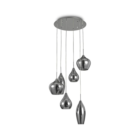 Dafne Italian Design Lampadario a 6 luci - Fume