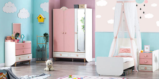 Dafne Italian Design Cameretta Completa da Neonato con Lettino Crescita MOD. Oyku