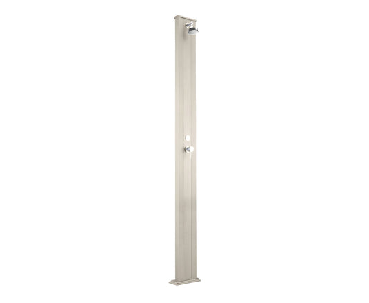 Doccia classica da interno e esterno Arkema Spring S Ingresso acqua calda e acqua fredda regolabile con Miscelatore Doccia Dritta Altezza 228 cm ARKEMA A205 9001 Colore Sabbia