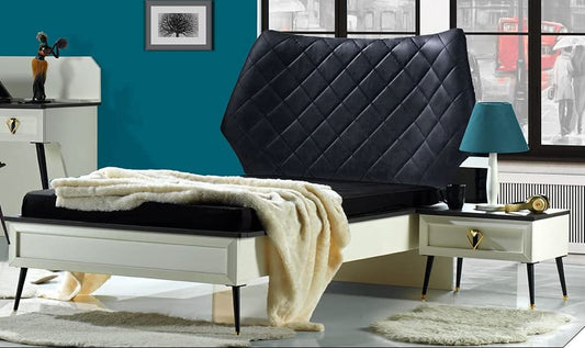 Dafne Italian Design TUTTOCAMERETTE.IT - Cameretta completa per ragazzi stile classico bianco comprende letto, materasso, comodino, armadio, scrivania - [LVT]