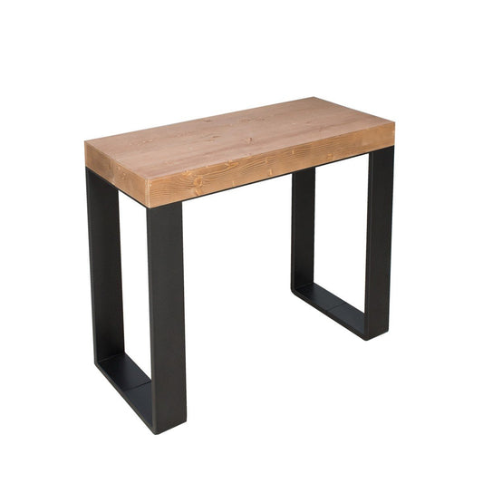 Dafne Italian Design Consolle allungabile Orchidea Abete Tinto Telaio Antracite