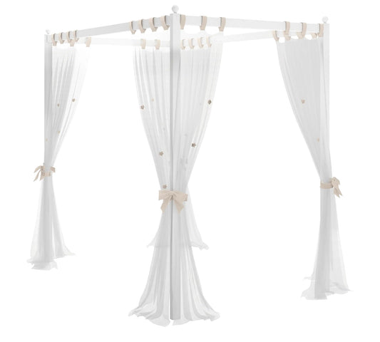 Dafne Italian Design Baldacchino Bianco Rustico Puro