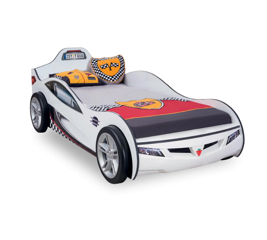 Dafne Italian Design Coupe Auto Letto Macchina per Bambini - (Bianco) (90x190 Cm)