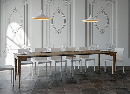 Dafne Italian Design Consolle allungabile Sciabola Noce