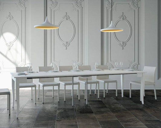 Dafne Italian Design Consolle allungabile Sciabola Bianco Frassino