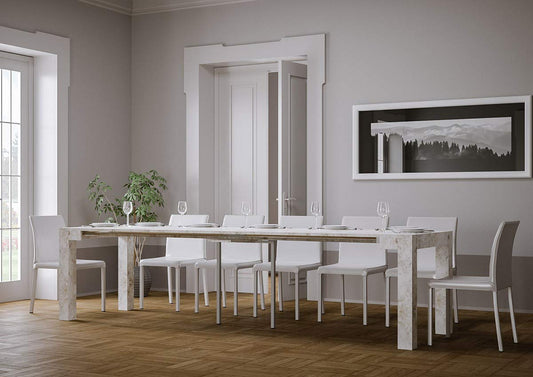 Dafne Italian Design Consolle allungabile Look Pietra