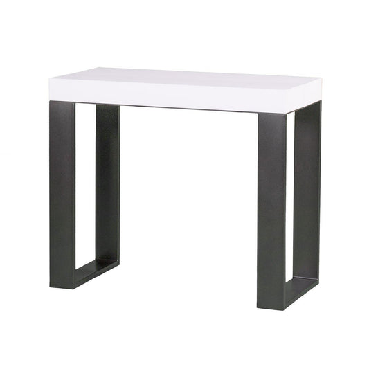 Dafne Italian Design Consolle allungabile Tecno Bianco Frassino Telaio Antracite