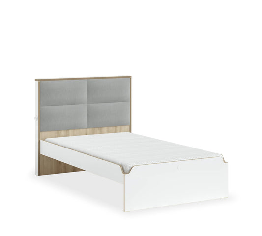 Letto con Testata in Tessuto Modera (120x200 Cm)