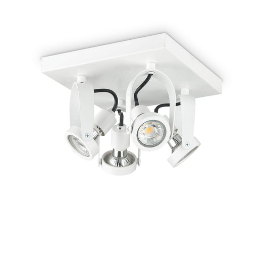 Dafne Italian Design Plafoniera 4 luci - Bianca