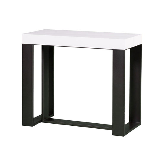 Dafne Italian Design Consolle allungabile Futura Bianco Frassino Telaio Antracite