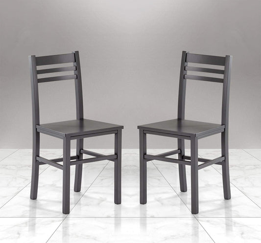 Dafne Italian Design Coppia di sedie Grigio (cm. 42 x 40 x 86h)