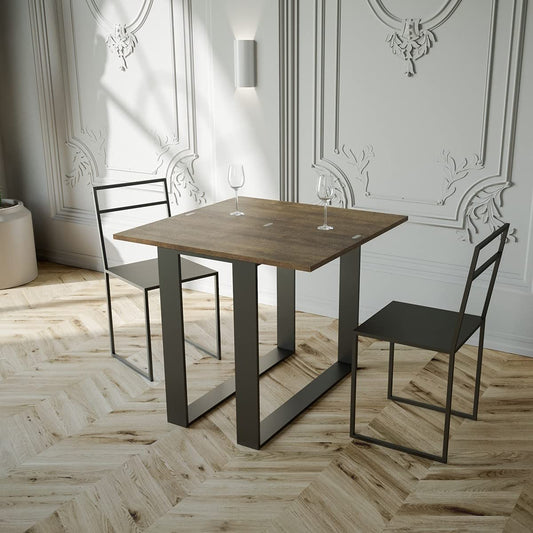 Dafne Italian Design Consolle Elettra Libra Noce telaio antracite