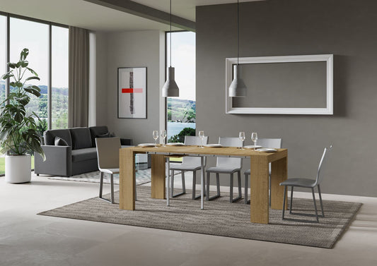 Dafne Italian Design Consolle allungabile Roxel Small Quercia Natura (allungabile fino a 198 cm)