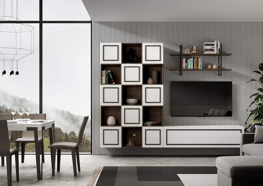 Dafne Italian Design Libreria Composizione A101EV L.274 H.200 P.39,5