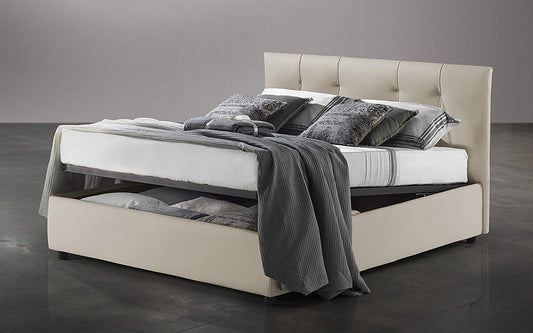Letto matrimoniale con contenitore.cm. 177 x 206 x 108h. (Serie: Dafne-Letti-ST11)