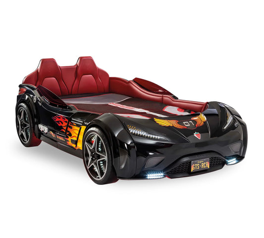 Dafne Italian Design GTS Autoletto Macchina per Bambini - (Nero) (99x191 Cm)