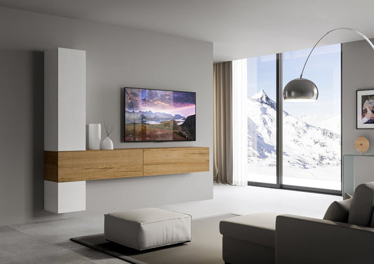 Dafne Italian Design Libreria Composizione A113 L.268 H.214 P.39,5