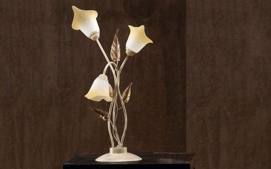Dafnedesign.com - Lume decorata con foglie rame - cm. L45 x 70h - (DFL)