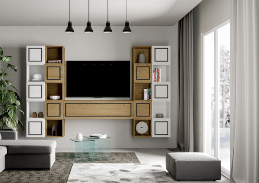 Dafne Italian Design Libreria Composizione A109EV L.314 H.200 P.39,5