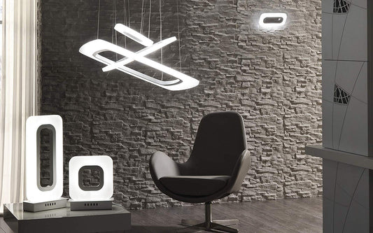 Dafne Italian Design Piantana con paralume in ferro stile moderno con luci a LED comprese - materiali: ferro - (STL)