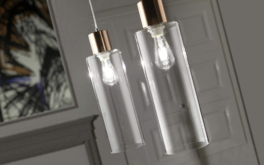 Dafnedesign.com - Lampadario Sospensione Rame Cromo - (DFL)