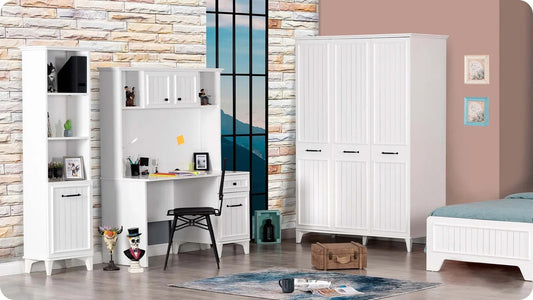 Dafne Italian Design Cameretta Completa per Ragazzo Fashion Colore Bianco