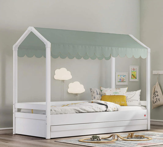 Dafne Italian Design Tenda da Letto a Tetto Piano Montes (Verde)