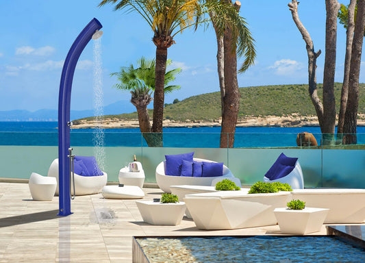 Arkema Design Doccia da Giardino Temporizzatore e Doccetta Jolly Top Line Perla Nera A540-TL/7300