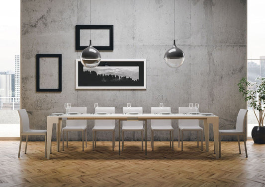 Dafne Italian Design Consolle allungabile Isotta Bianco Frassino