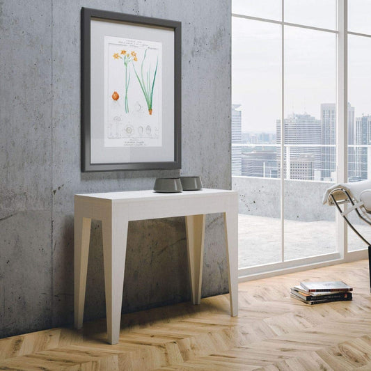 Dafne Italian Design Consolle allungabile Isotta Small Bianco Frassino
