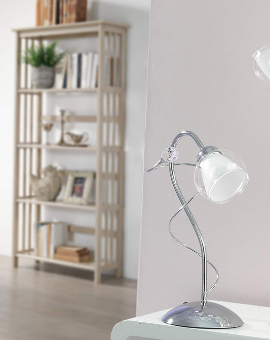 Dafnedesign.com - Lumetto con decorazioni diamante lucido - Dimensioni: cm L25 H35 - (DFL)