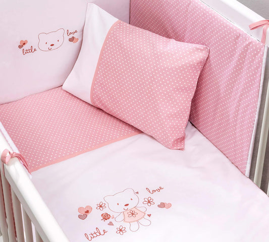 Dafne Italian Design Set Biancheria da Letto Little Love Baby 50x100 Cm