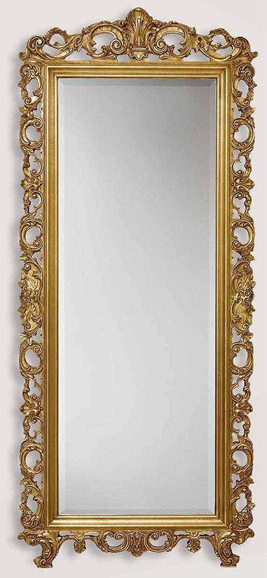 Dafne Italian Design specchiera in Foglia Oro 24 kt - Made in Italy (LXI)