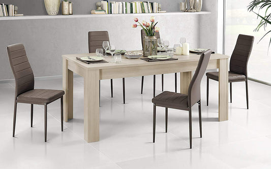 Dafne Italian Design Tavolo allungabile Effetto Pino Chiaro (cm. 180 x 90 x 78h)