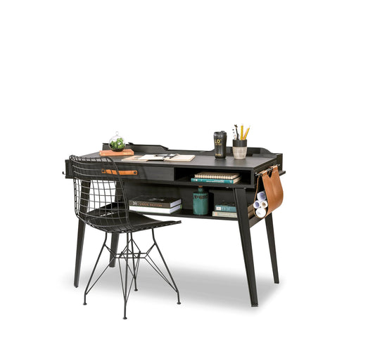 Dafne Italian Design Scrivania da Studio Piccola in Dark Metal