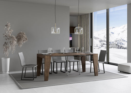 Dafne Italian Design Consolle allungabile Naxy Small Noce (allungabile fino a 300 cm)