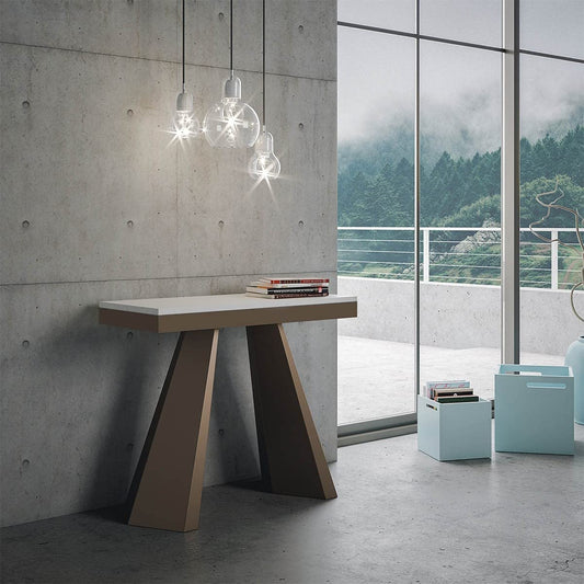 Dafne Italian Design Consolle allungabile Diamante Evolution Bianco Frassino Telaio Orso