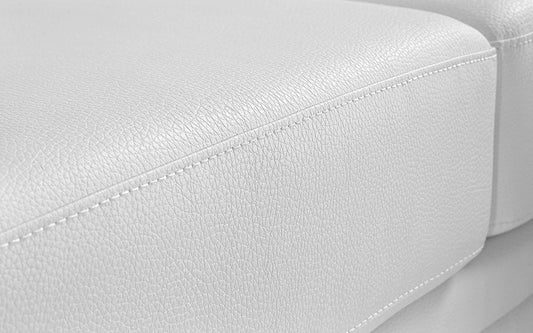 Dafne Italian Design Divano Letto 3 posti con penisola a Destra - Colore: Bianco - cm. 252 x 160 x 92h