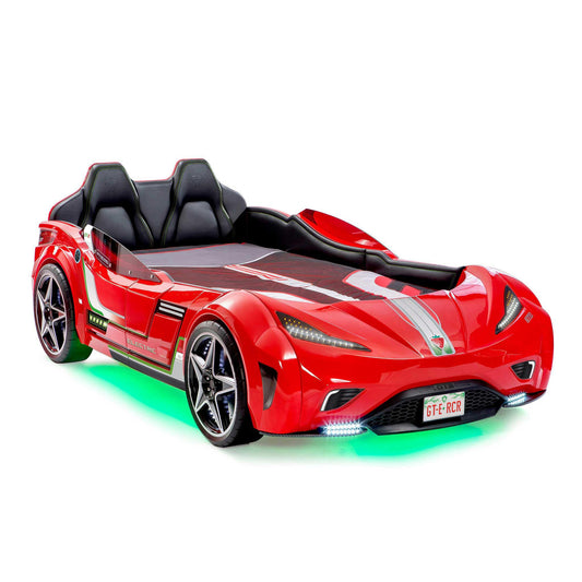 Dafne Italian Design GT-eAuto Letto Macchina per Bambini - (99x191 Cm) - Nuovo Rosso