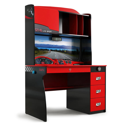 Dafne Italian Design Champion Racer Concept Desk con unità (Rinnovato)