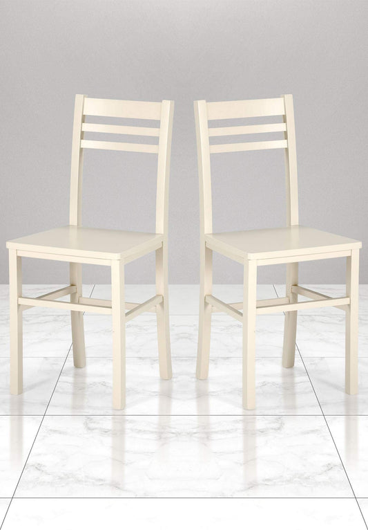 Dafne Italian Design Coppia di sedie Sabbia (cm. 42 x 40 x 86h)