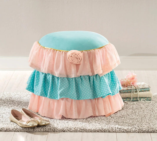 Dafne Italian Design Rosa Ottoman