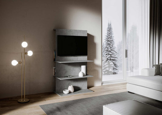 Dafne Italian Design Porta TV B Loki antracite spatolato