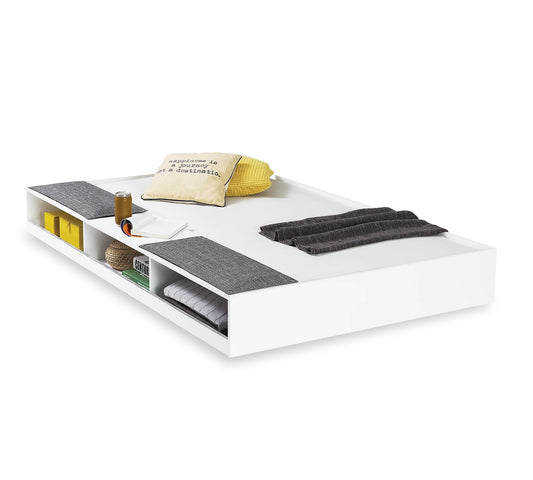 Dafne Italian Design Letto Estraibile Bianco con Divisori (90x190 Cm)
