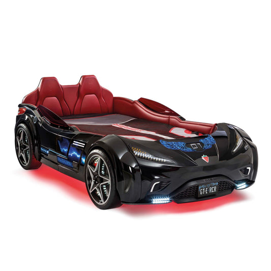 Dafne Italian Design GT-eAuto Letto Macchina per Bambini - (99x191 Cm) - Nuovo Nero